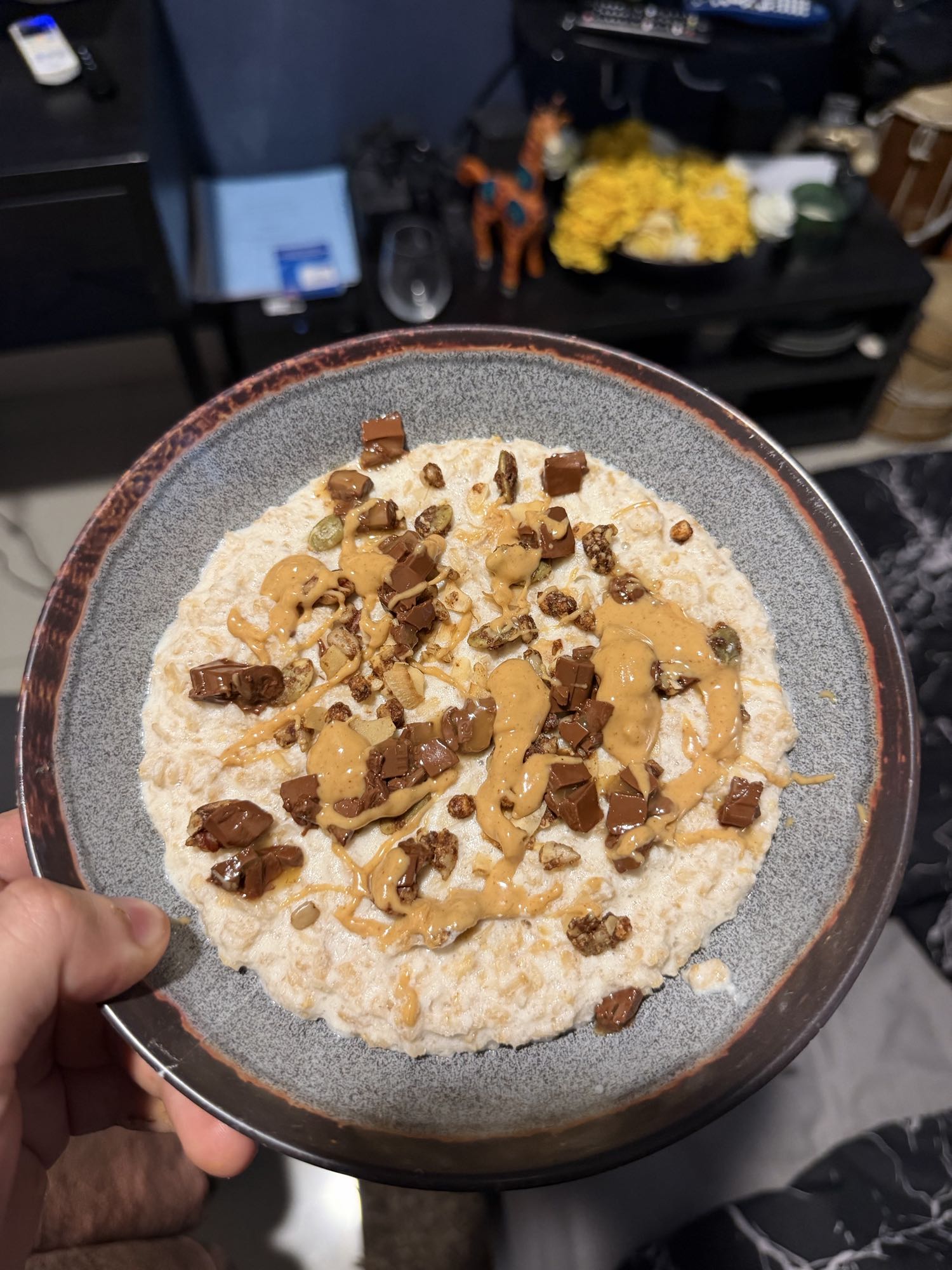 avena con proteína y chocolate sin azúcar