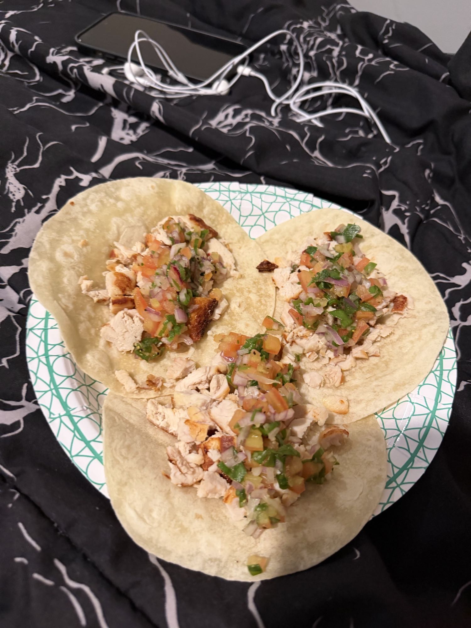 tacos de pollo