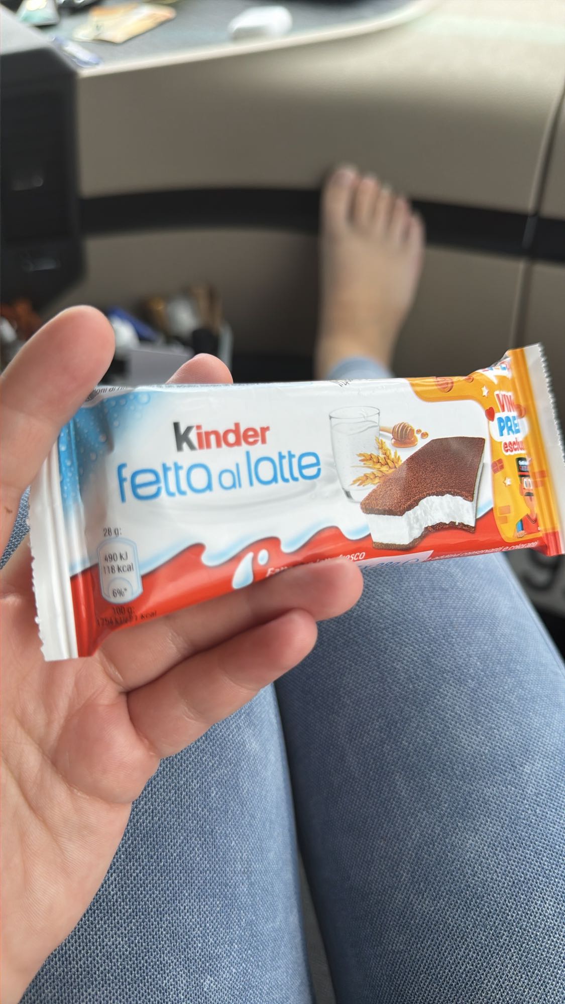 Kinder fetta al latte
