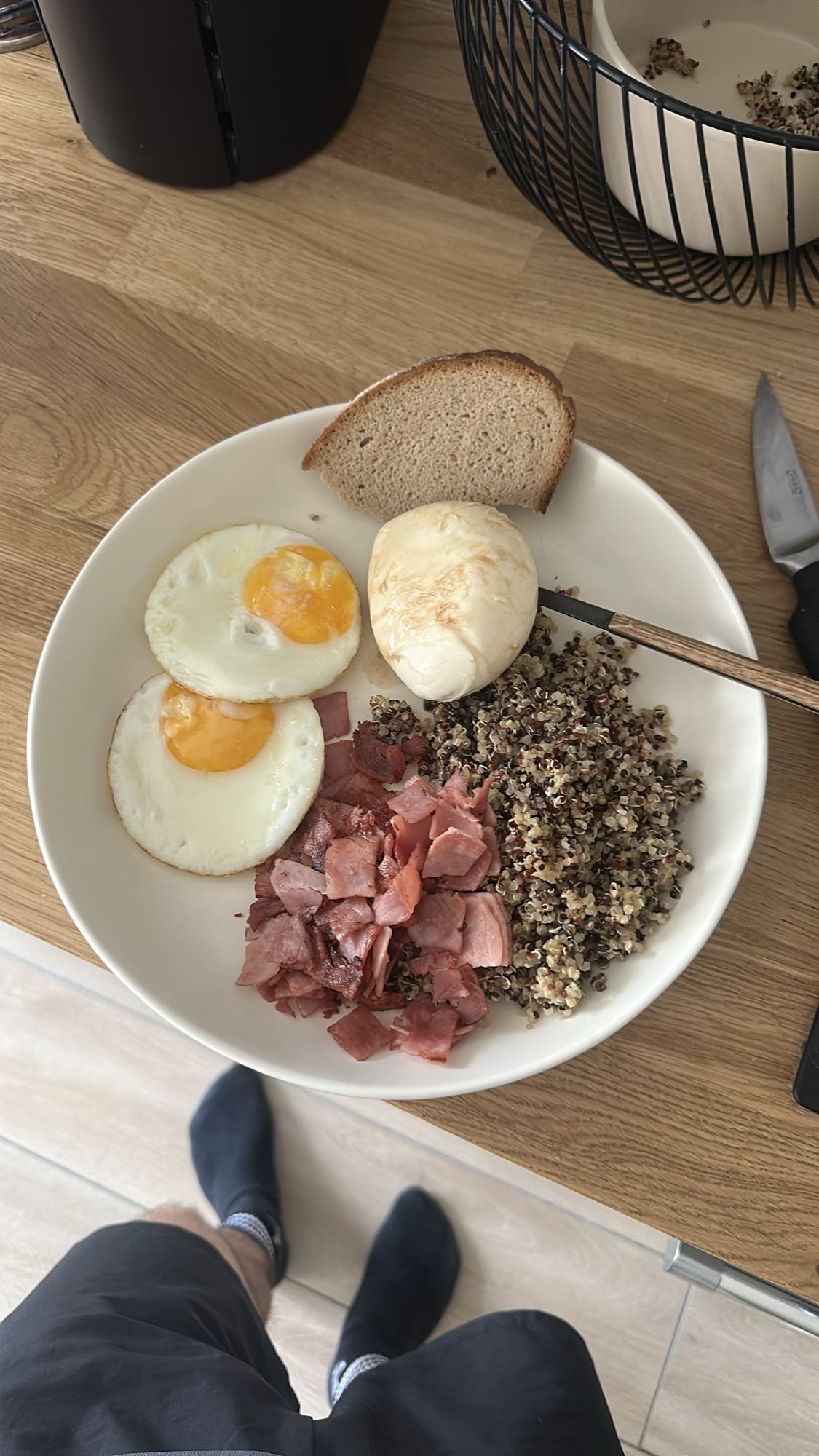 Assiette œufs quinoa