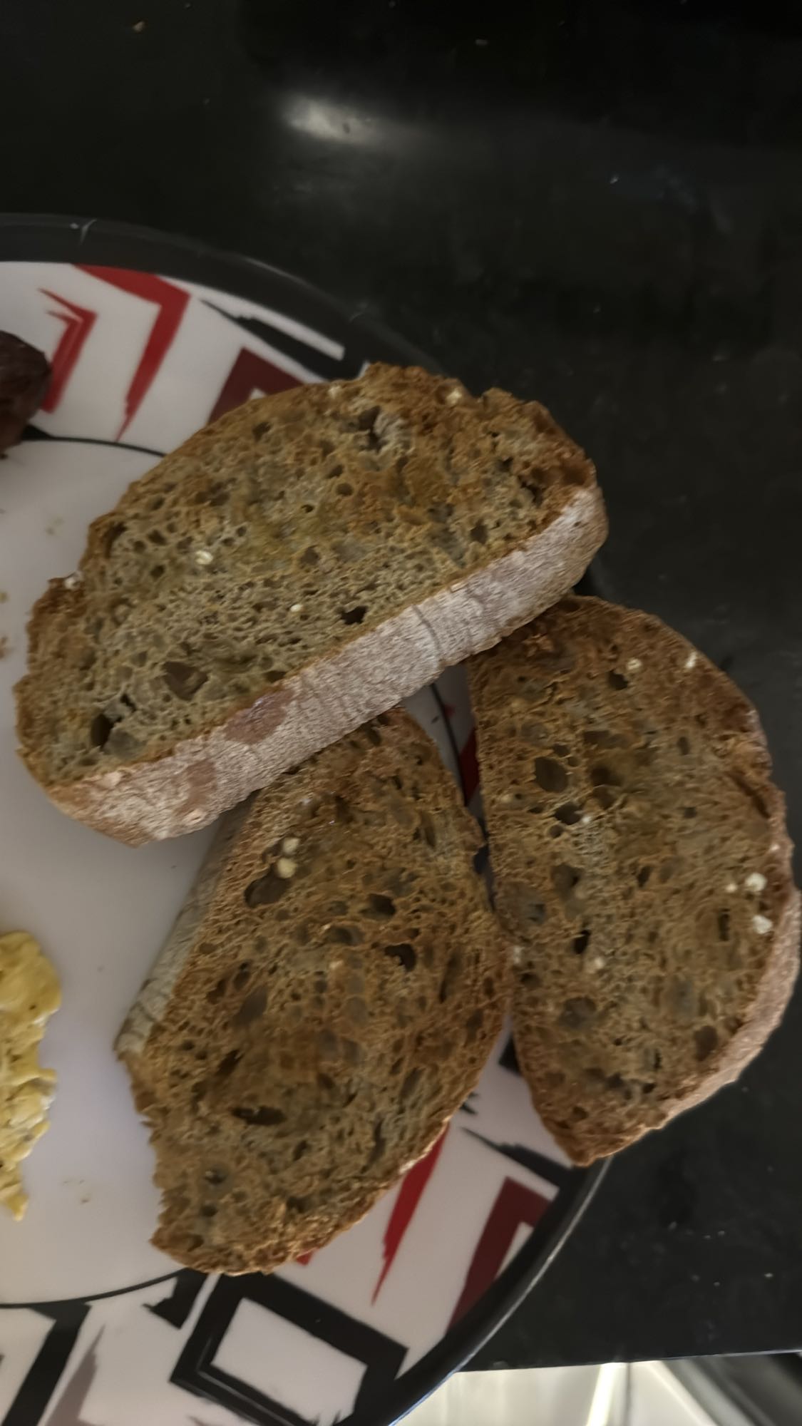 Dark Bread Slices