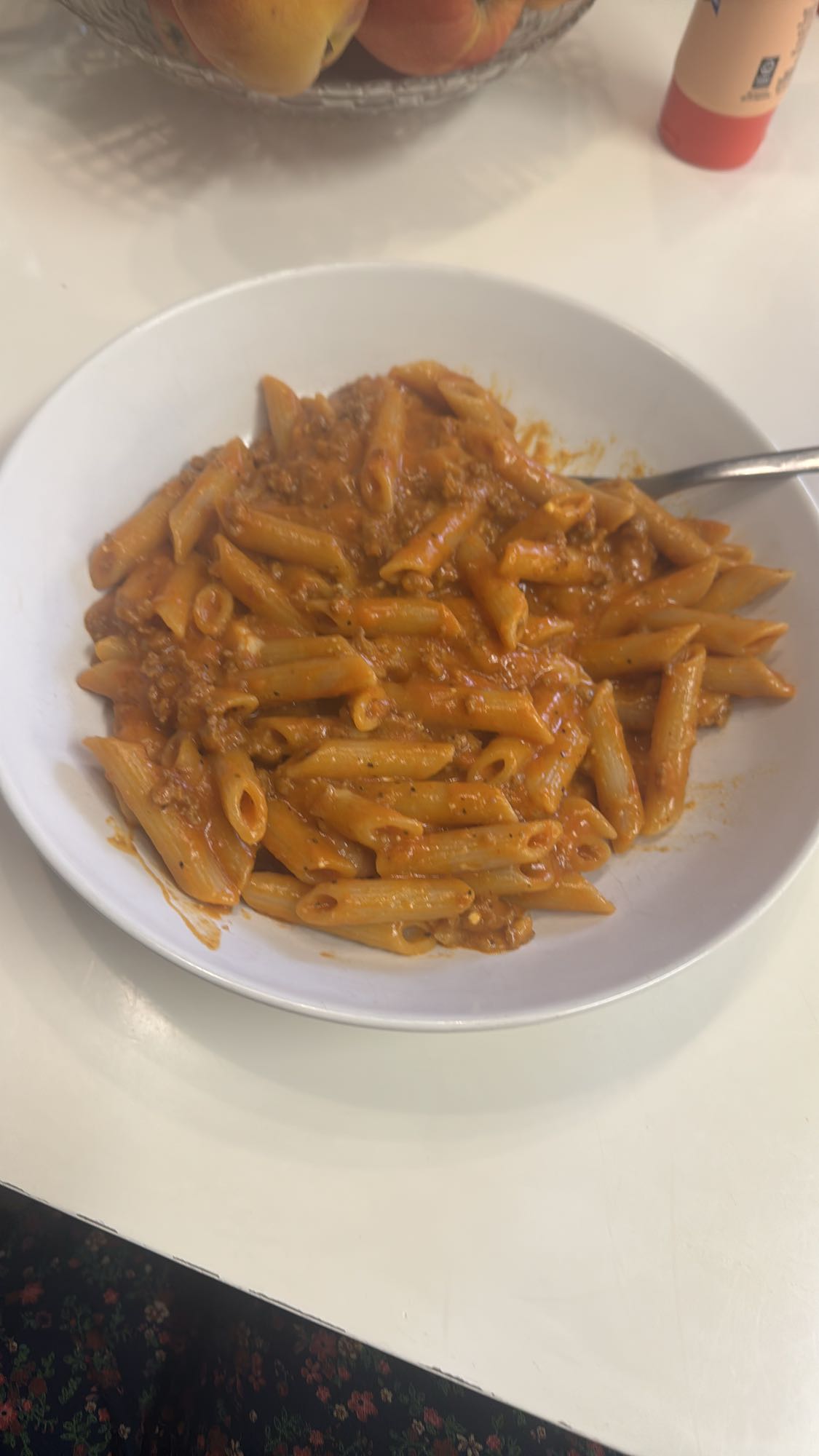 Penne med köttfärssås