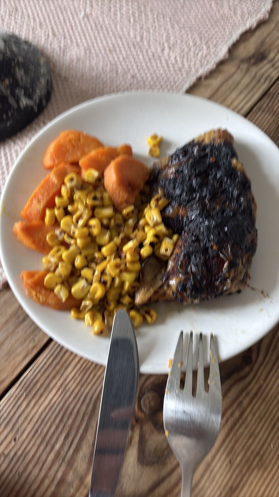 Grillad kyckling med majs