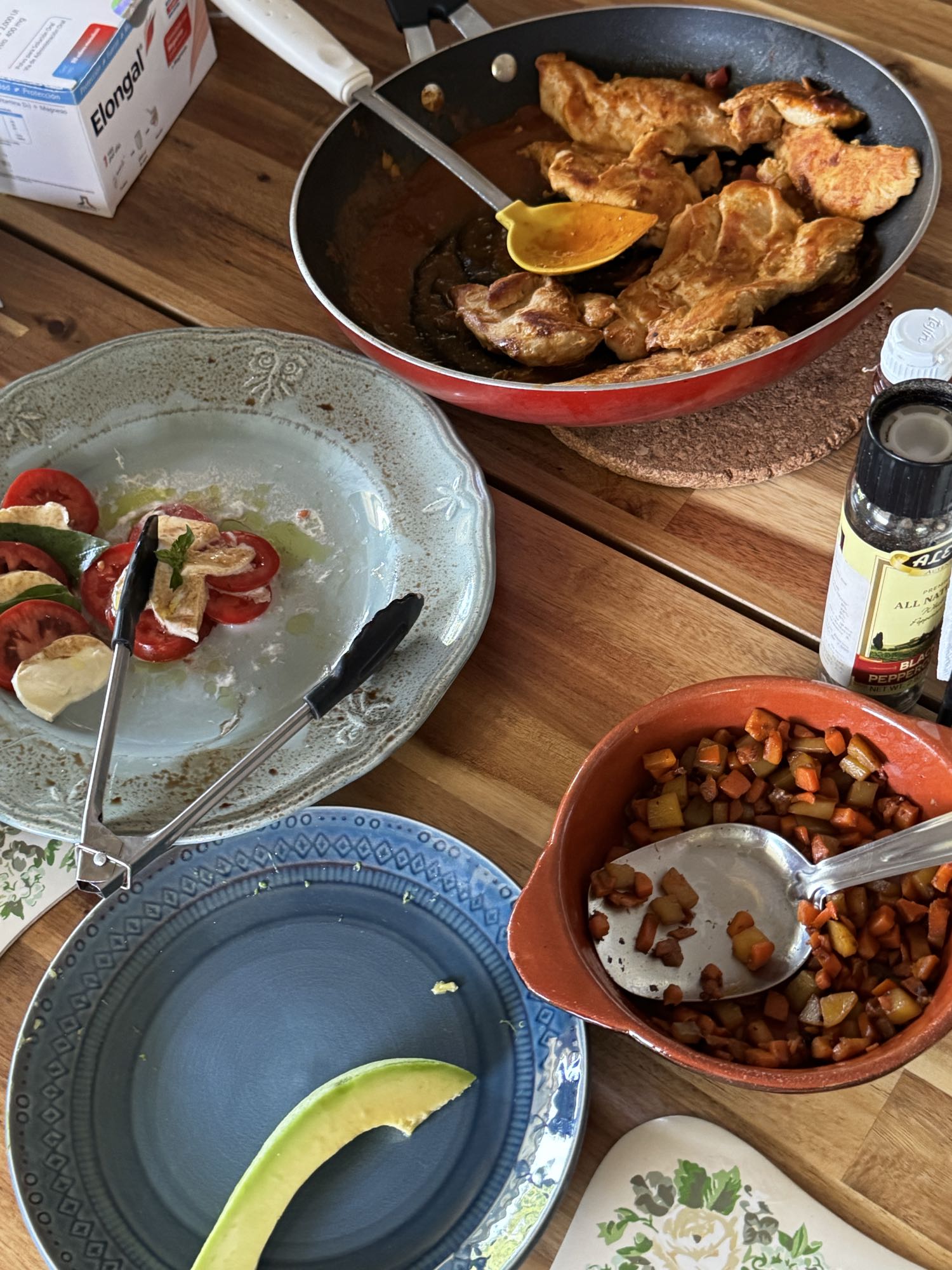 pollo con verduras