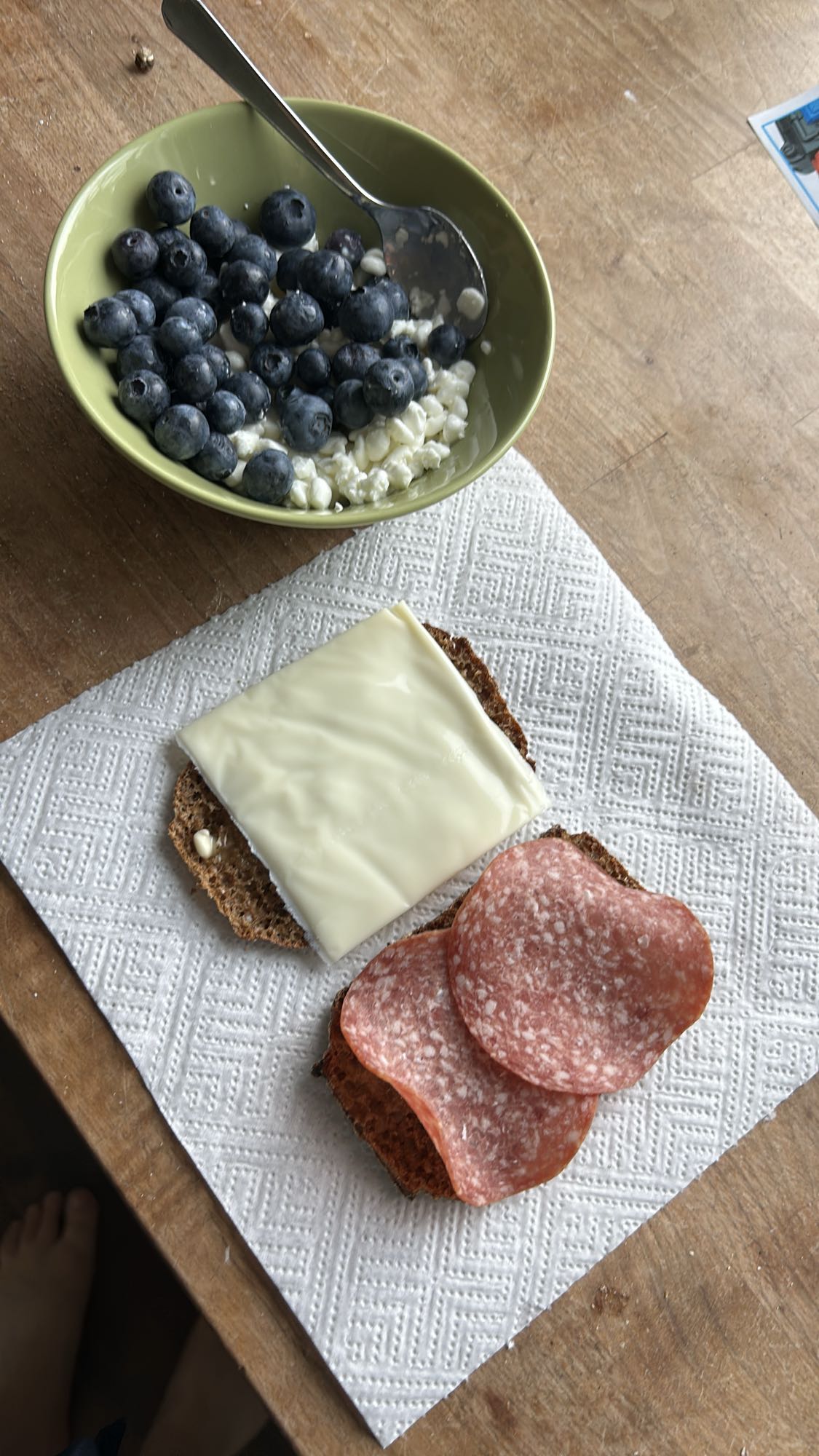 Frukost med blåbär