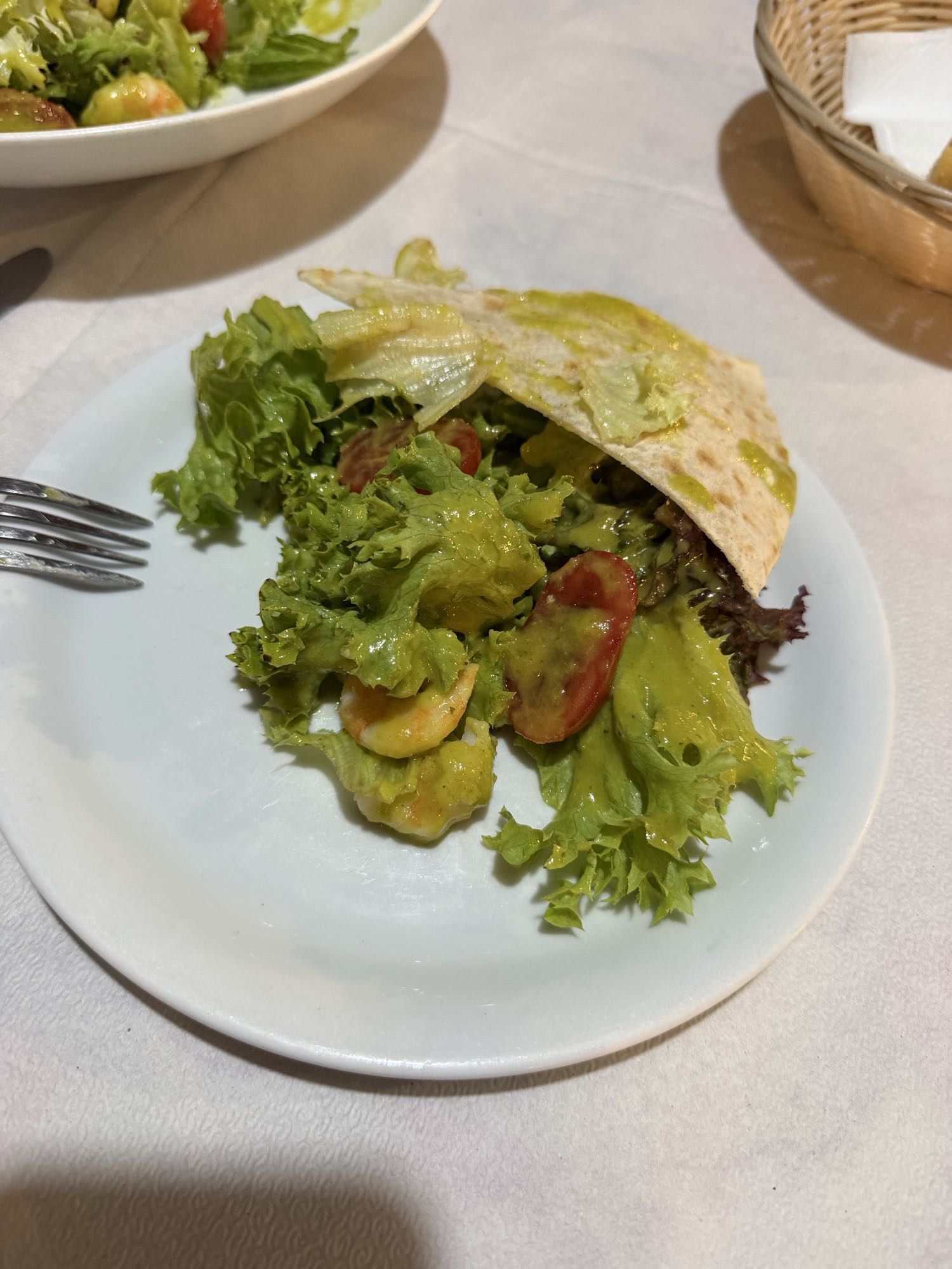 ensalada wrap