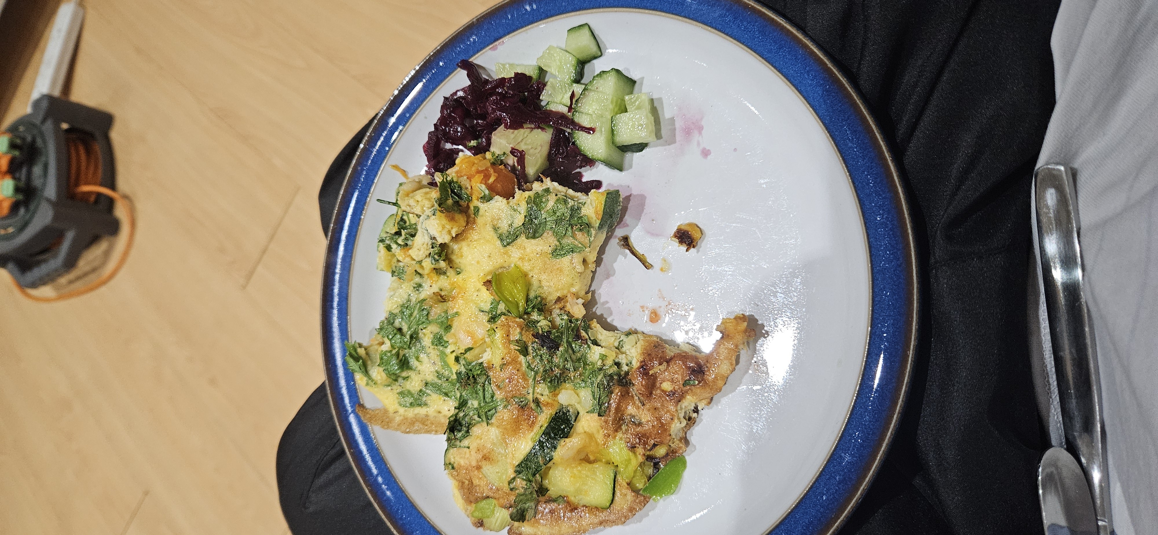 Vegetable Omelette Plate