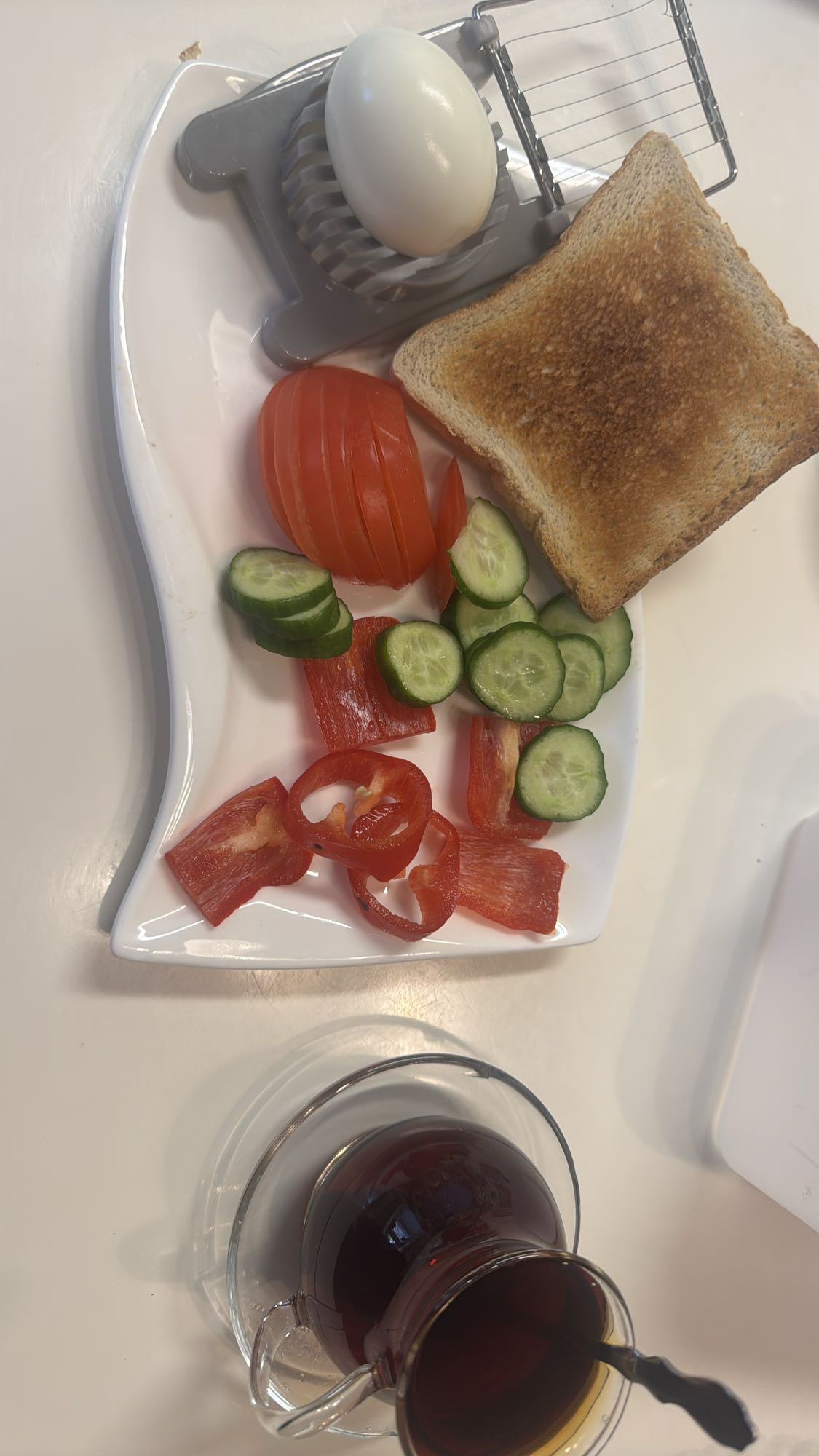 Ägg med rostat bröd