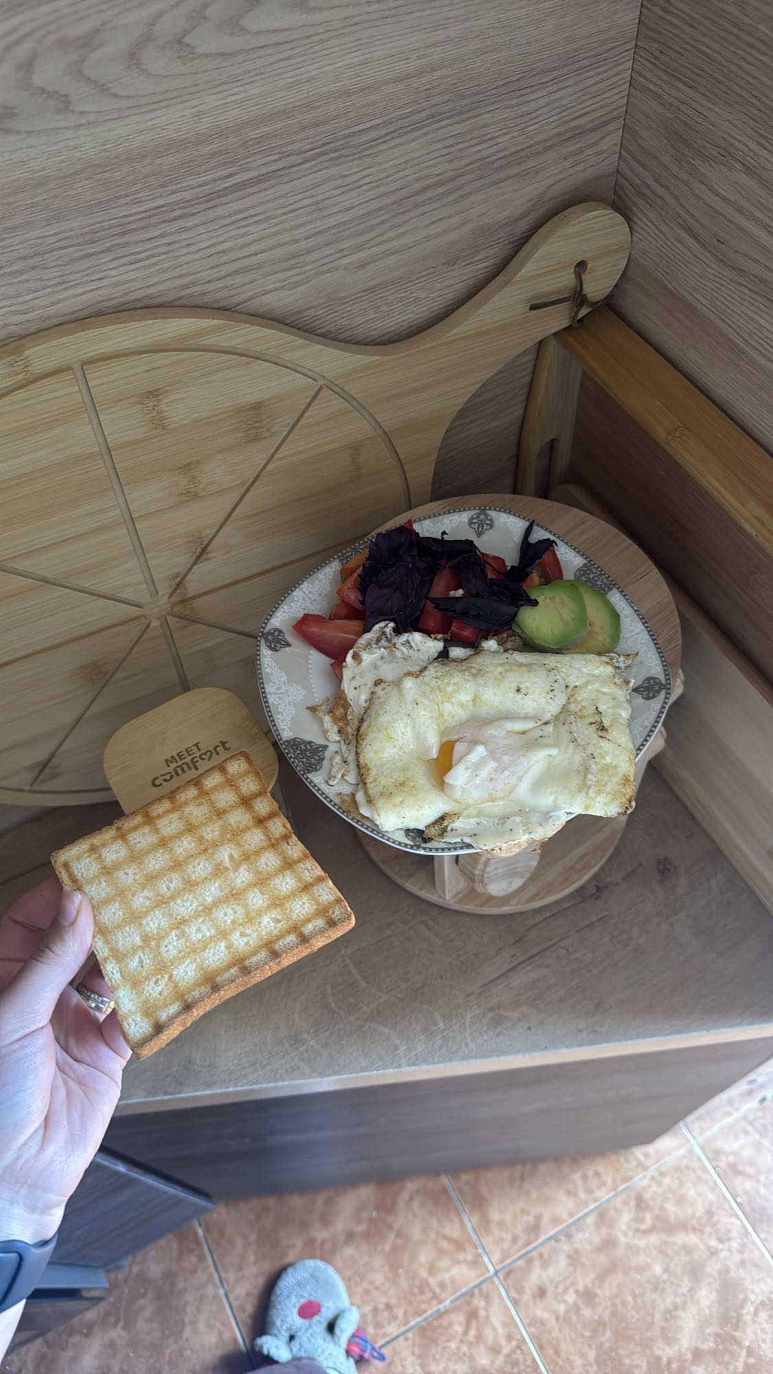 Egg Toast Salad Plate