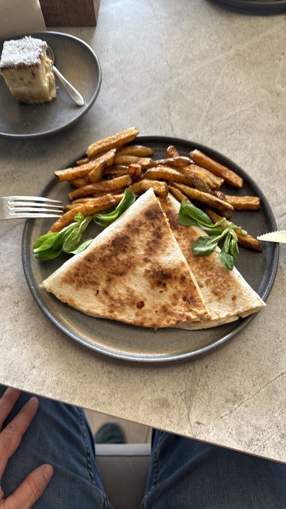 Quesadilla with Fries