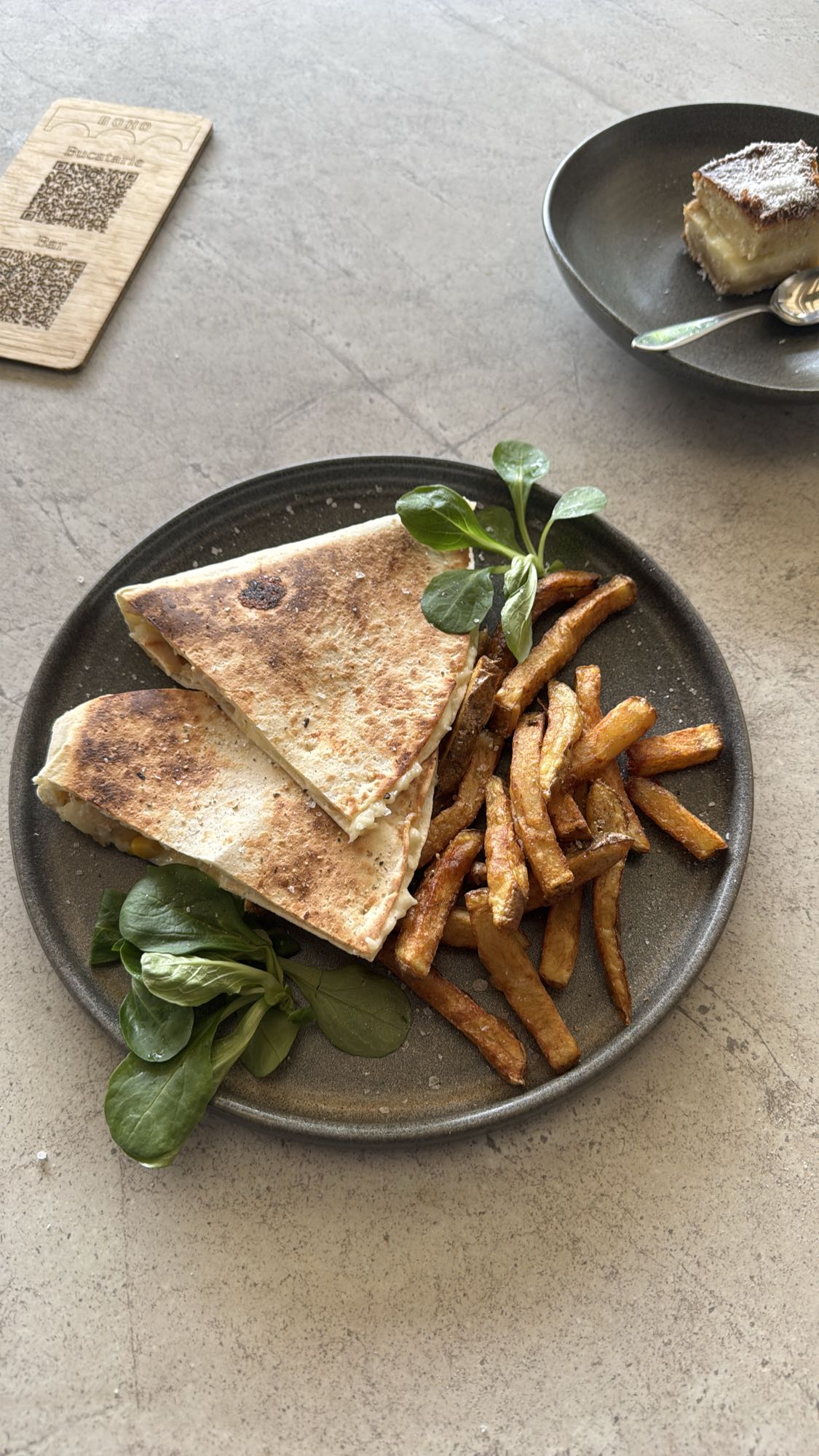 Quesadilla with Fries