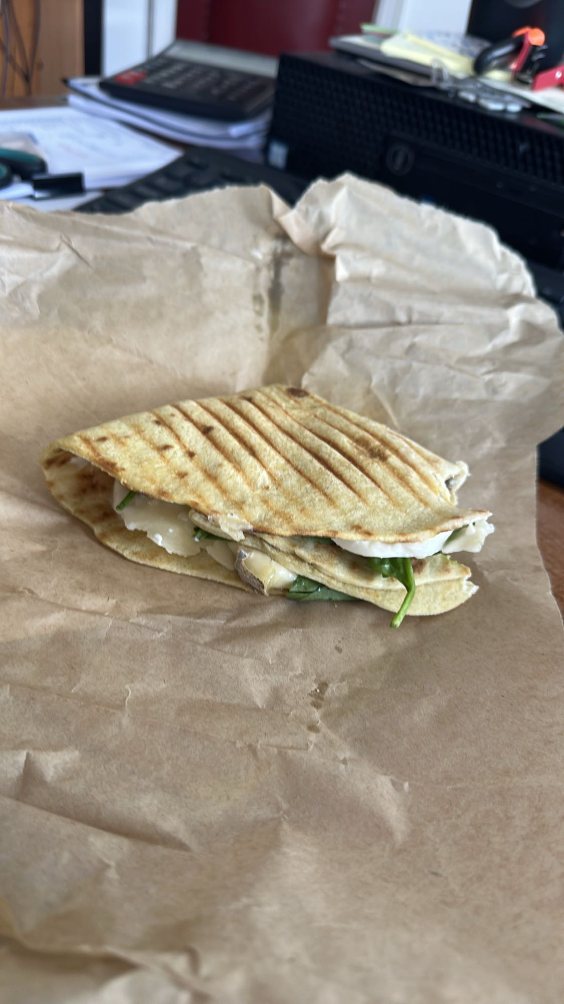 Grilled Veg Cheese Wrap