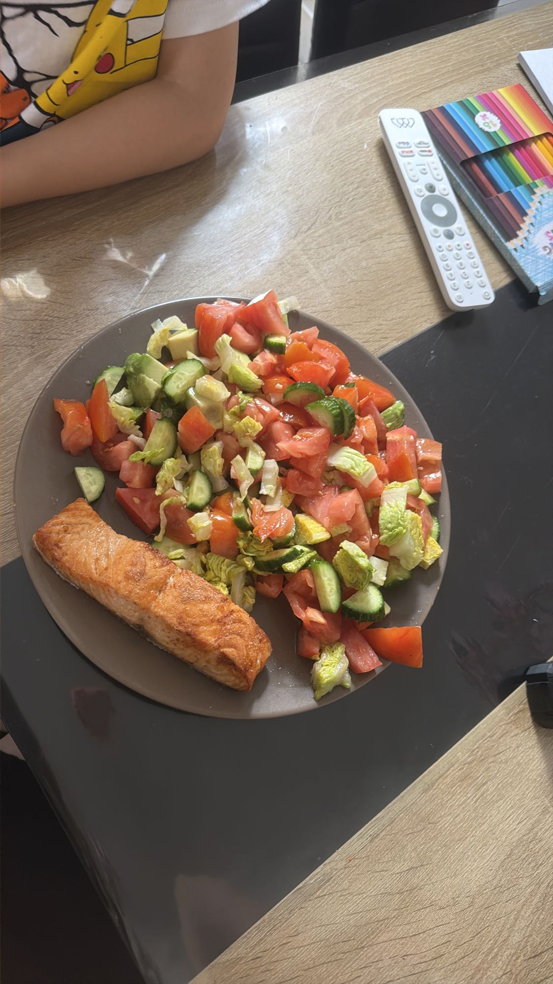 Somon cu salata