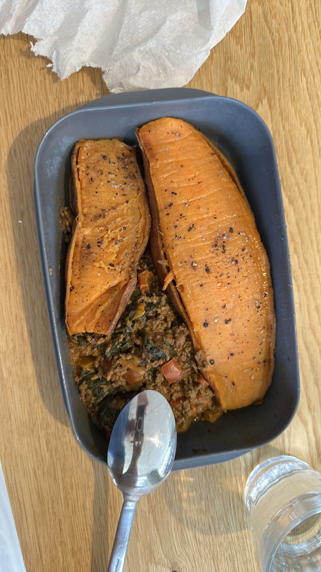 Fylld sötpotatis