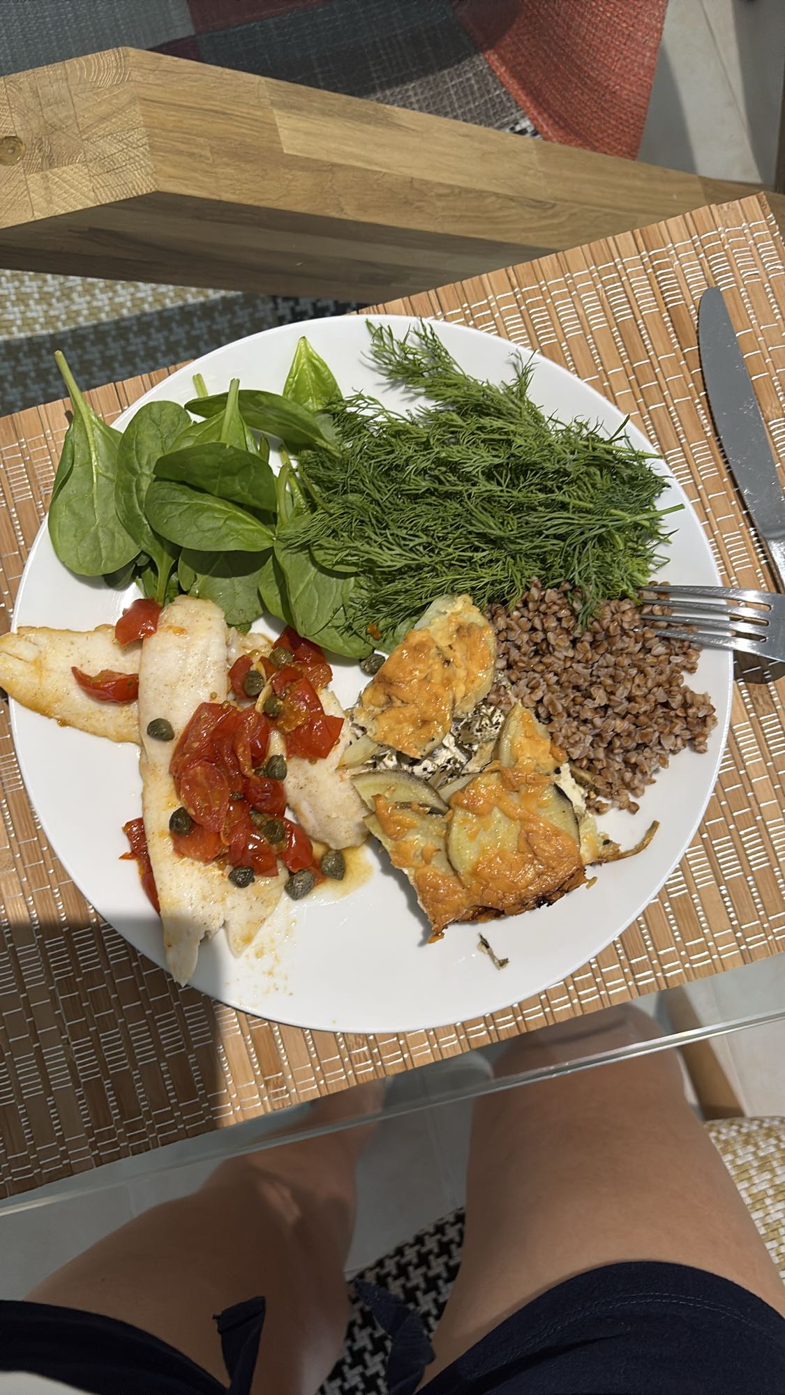 Fish Buckwheat Plate with Sweet Potato