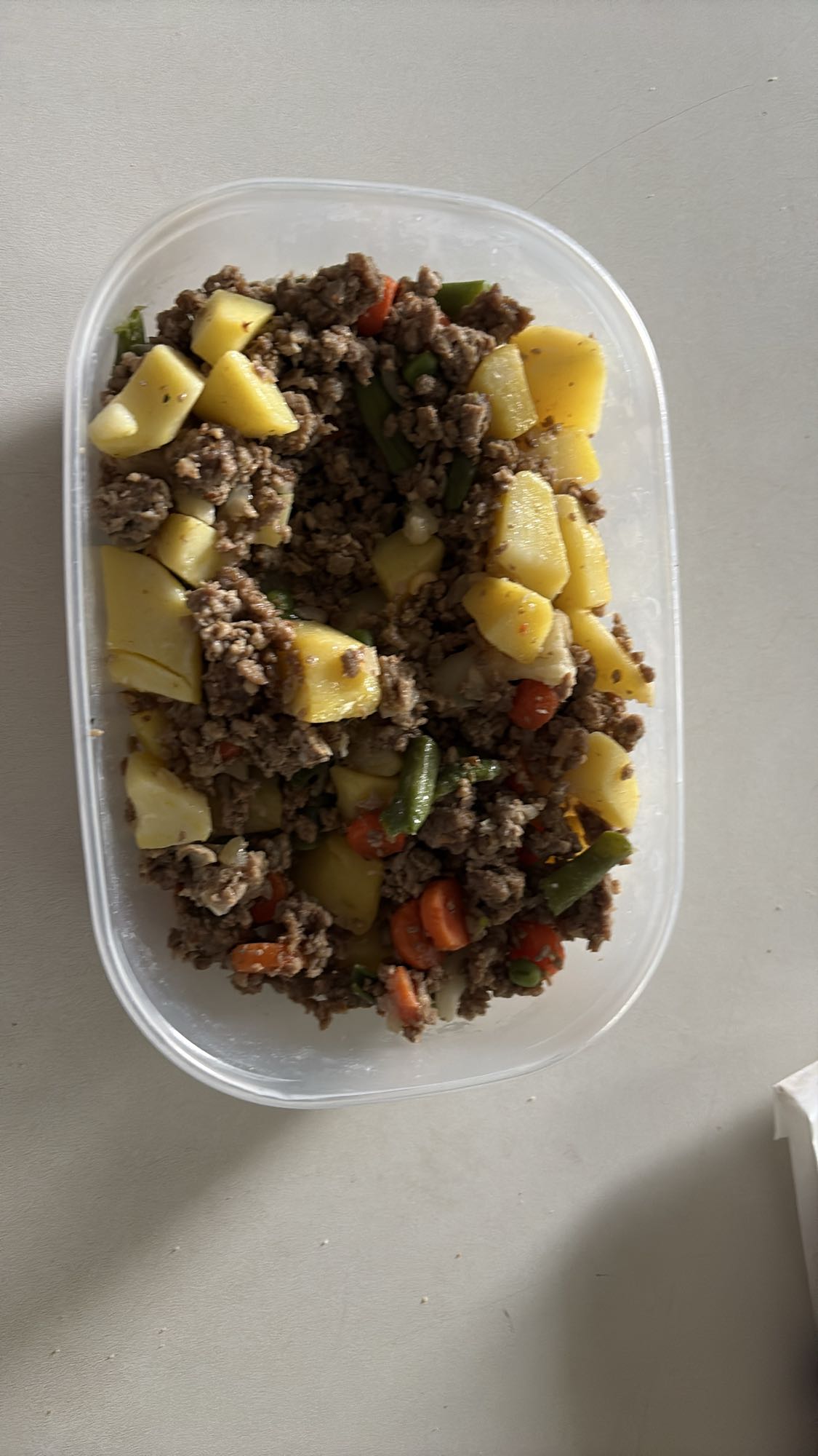 Gehakt met aardappel