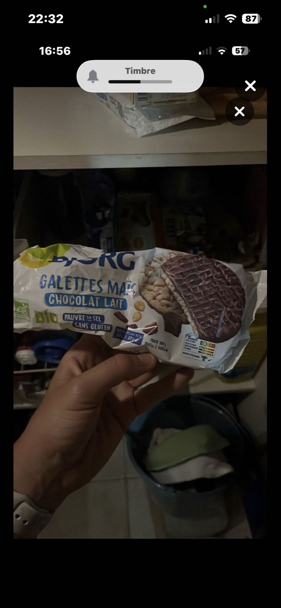 Galettes maïs chocolat