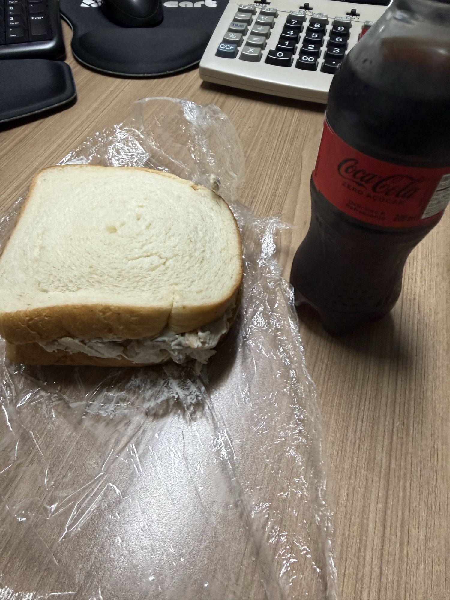Sanduíche com refrigerante