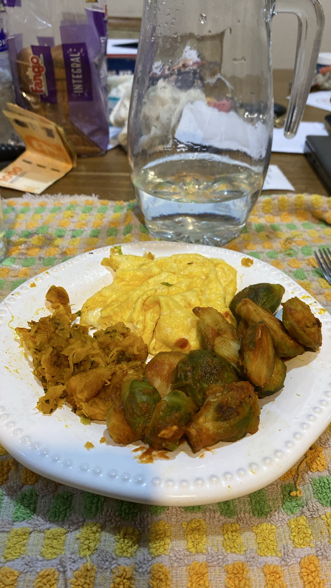 huevos con coles