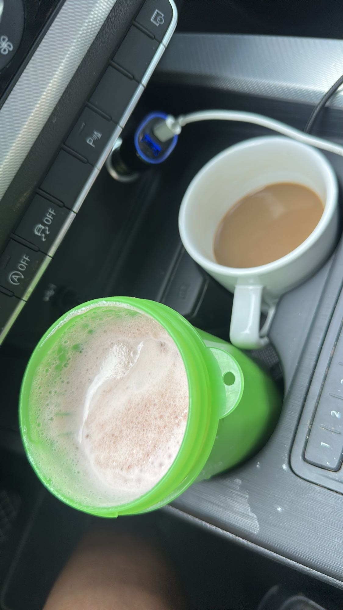 Proteindryck och kaffe