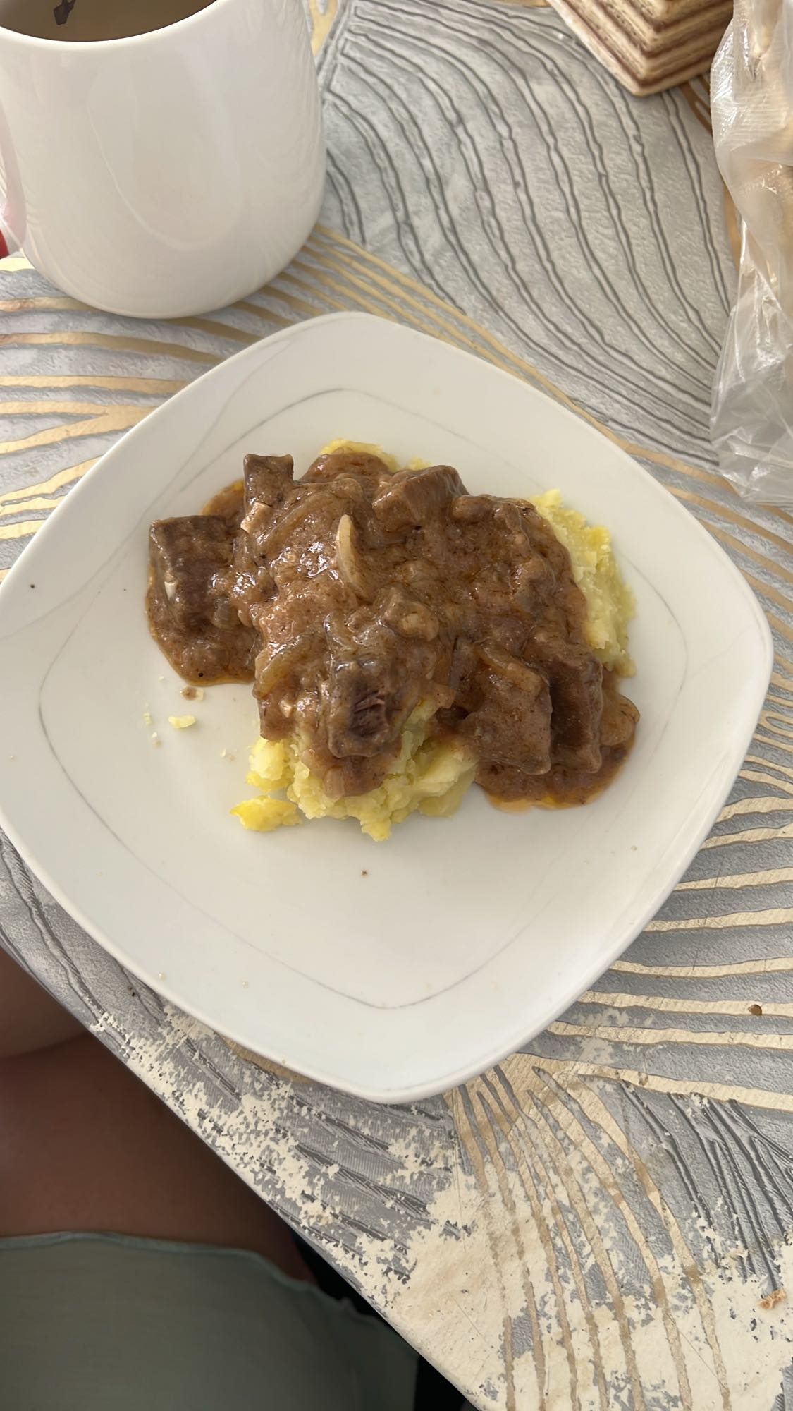 Пюре с говядиной