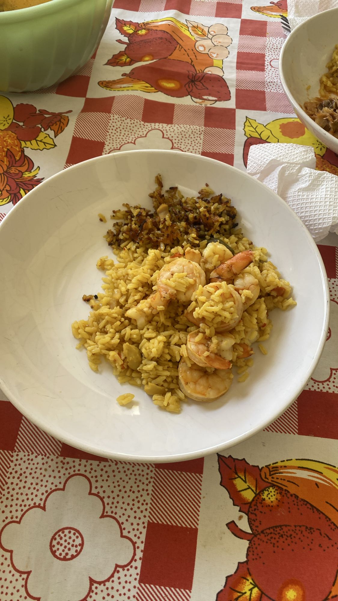 arroz con camarones