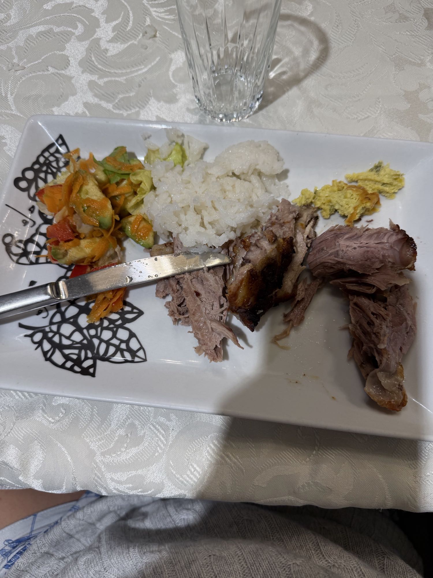 cerdo con arroz
