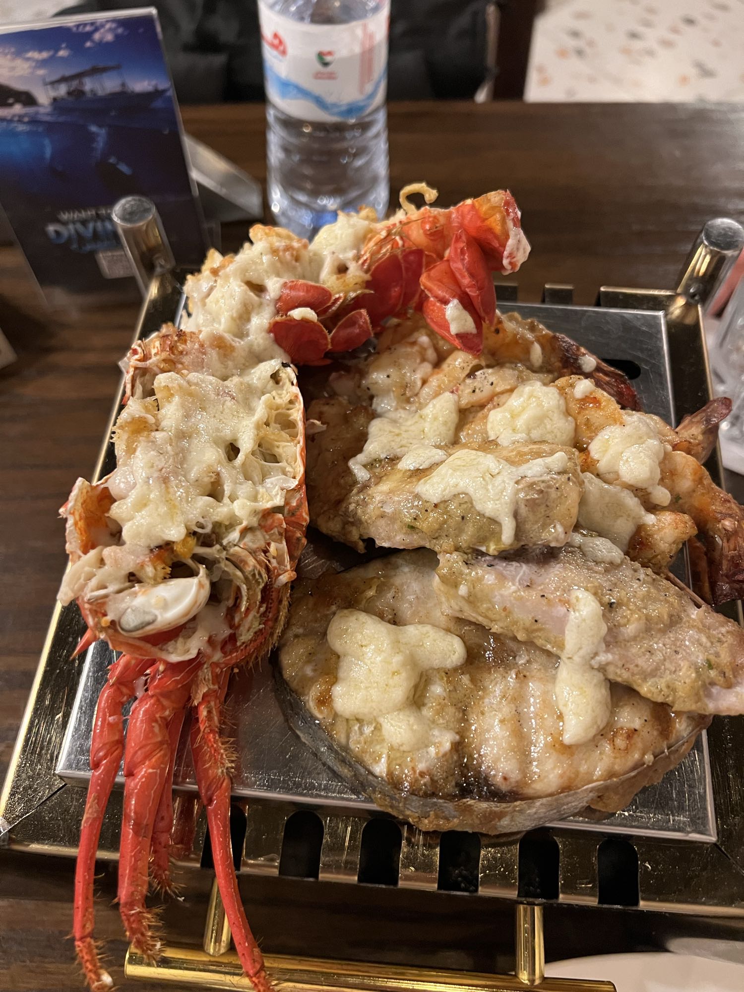 Grilled Lobster and Fish