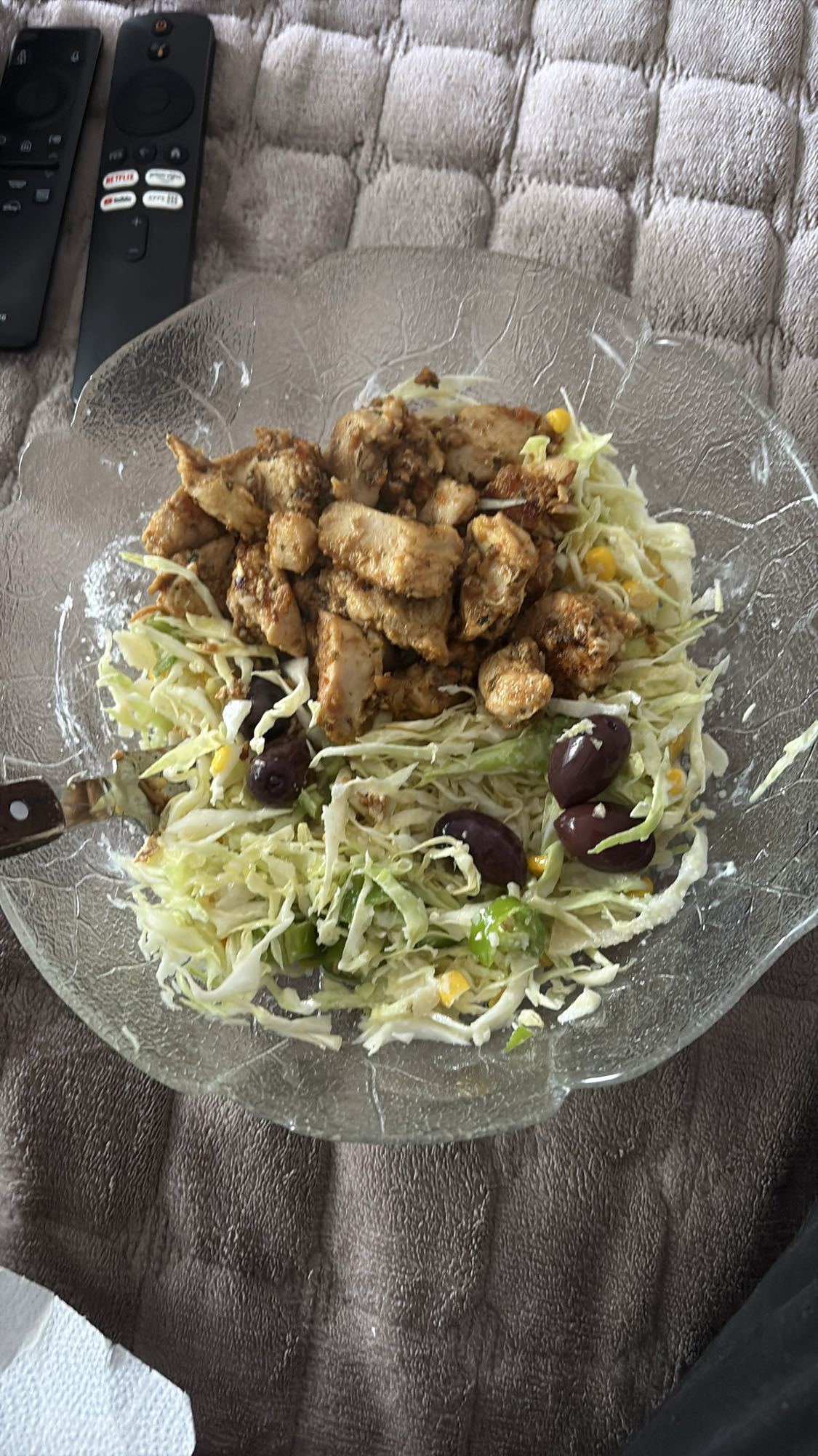 Kyllingsalat med oliven