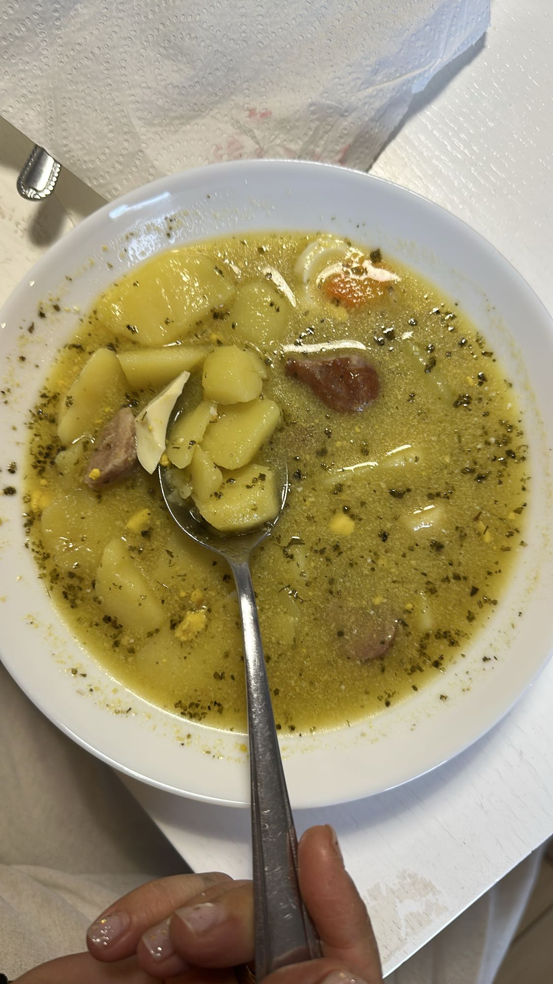 żurek z ziemniakami