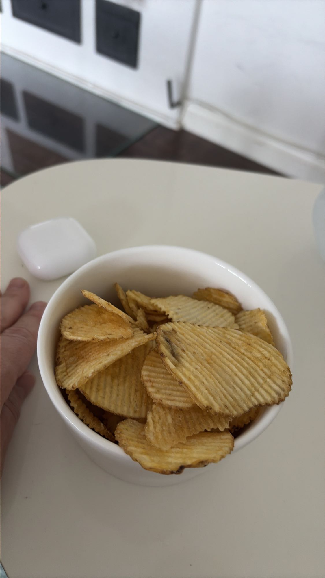 Räfflade potatischips
