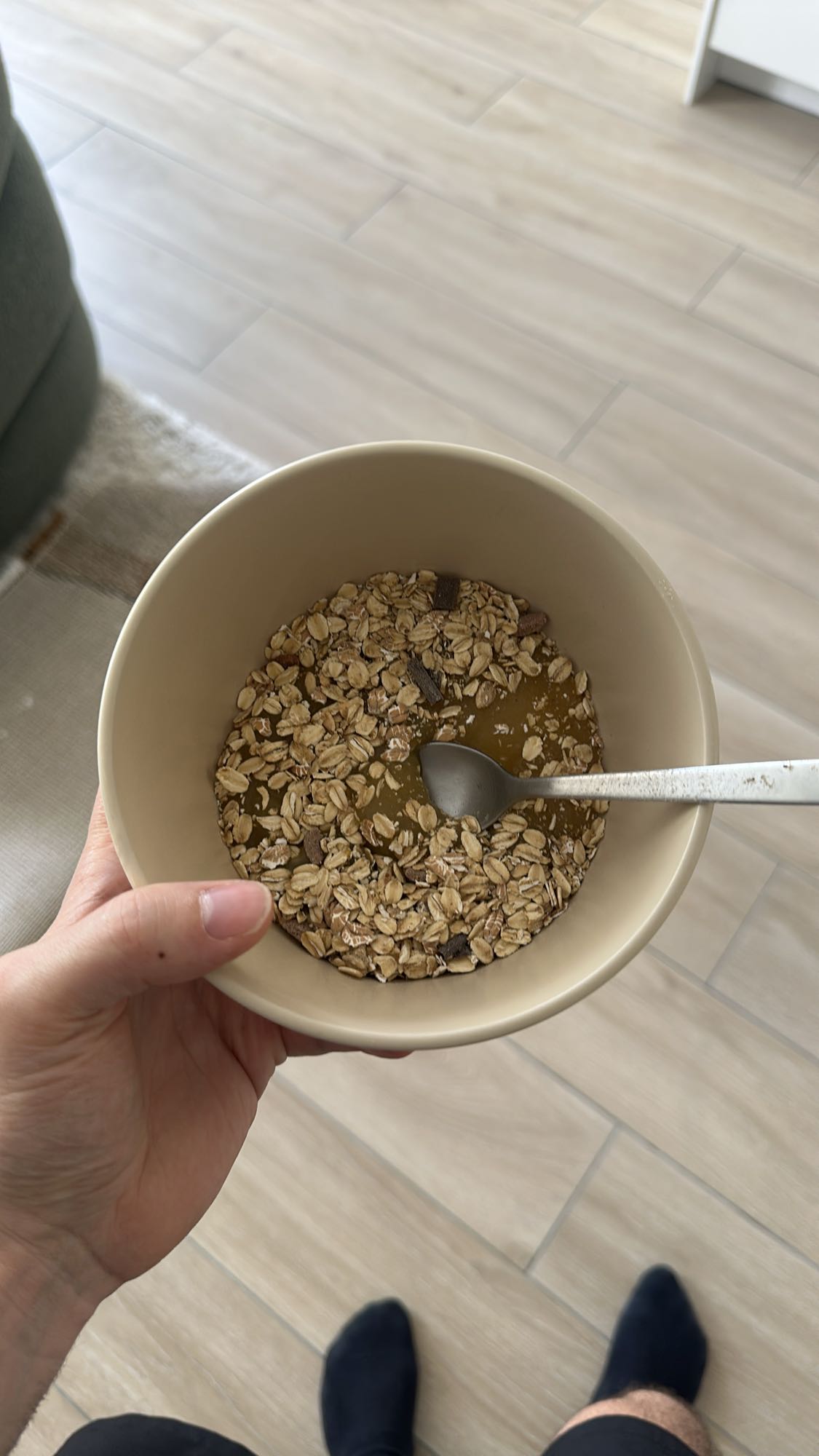 bol de muesli compote