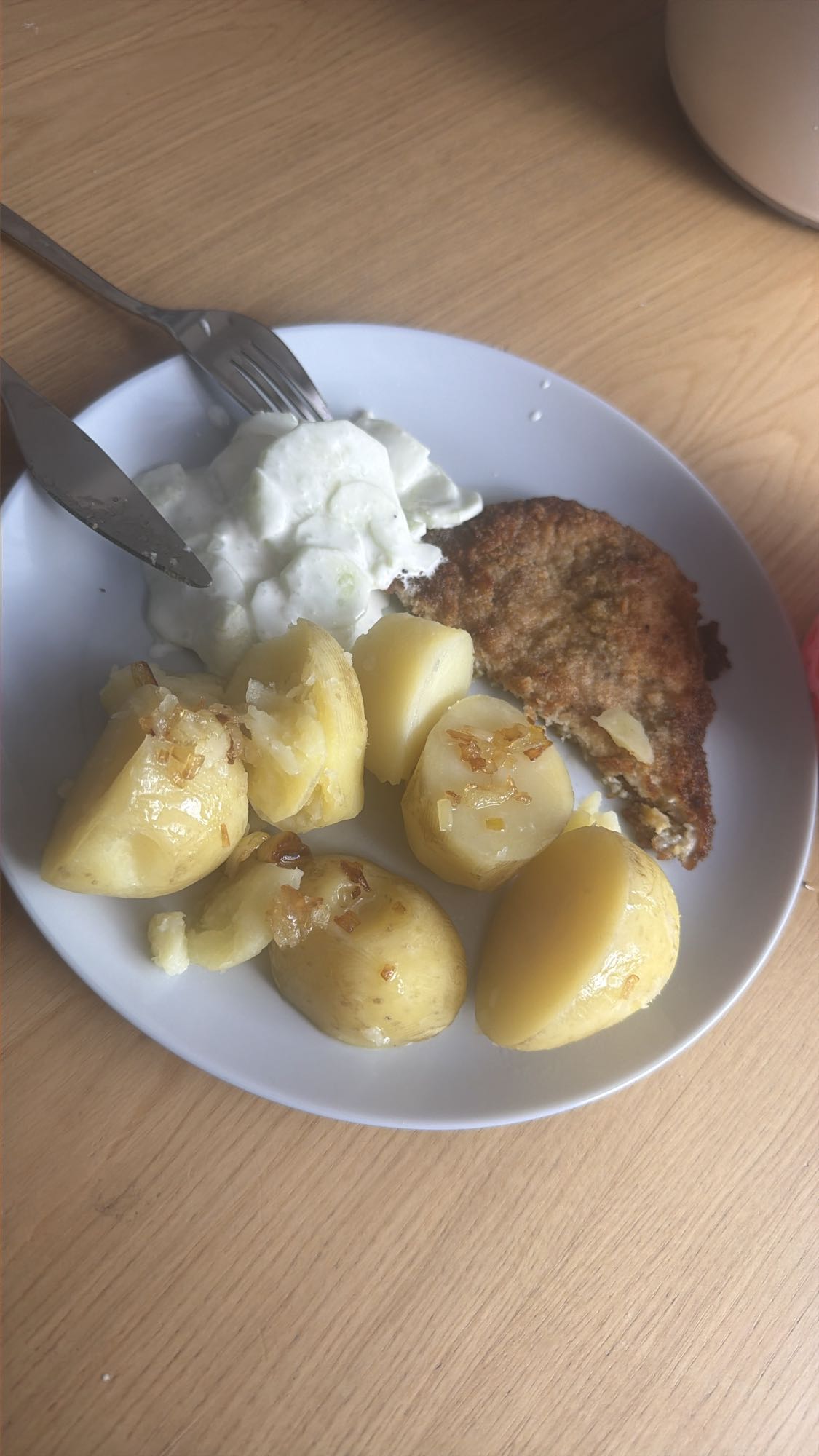 Kotlet z ziemniakami