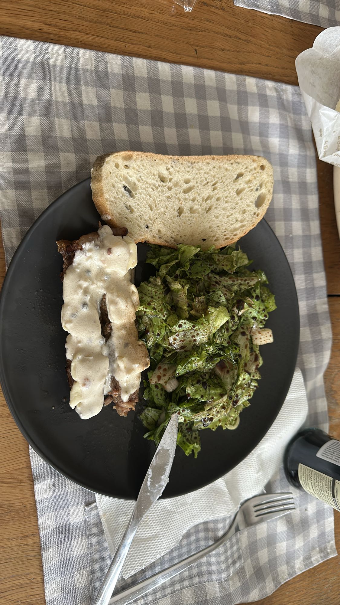 Steak Salad and Bread