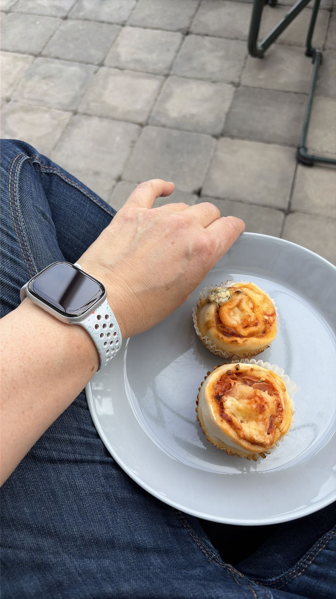 Två pizzabullar