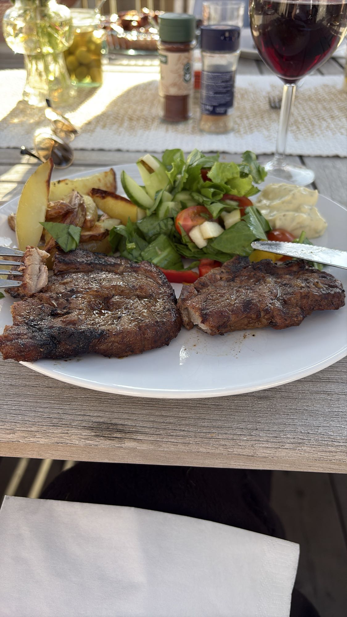 Grillad fläskkotlett