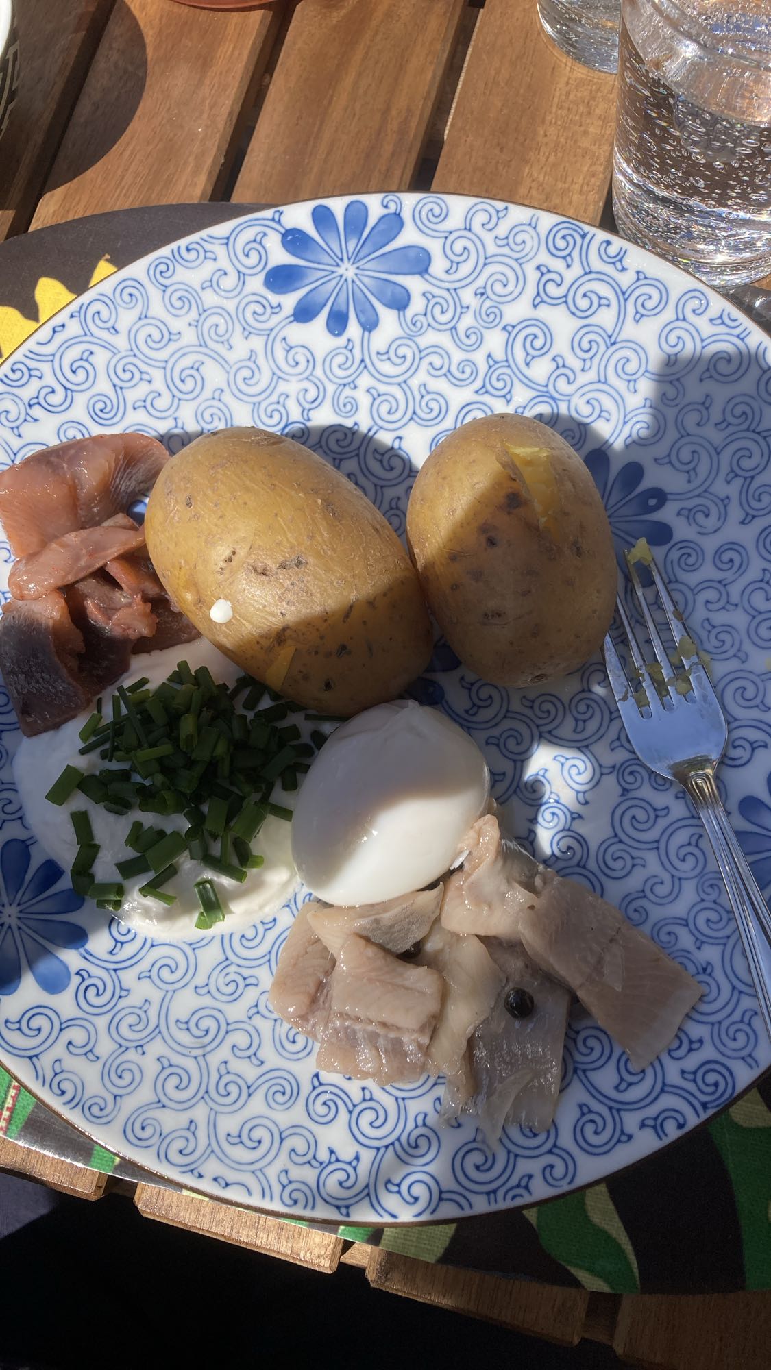 Silltallrik med potatis