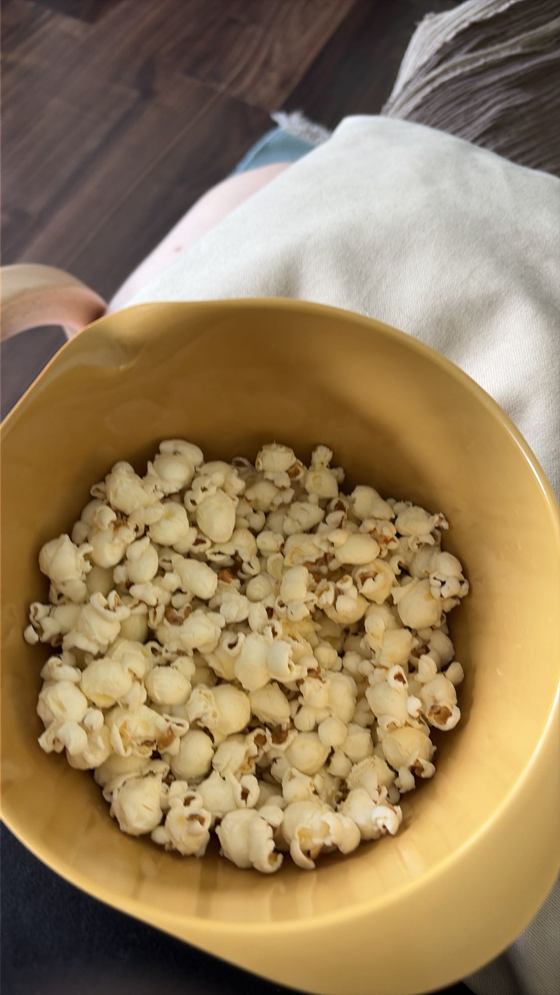 Popcorn i skål