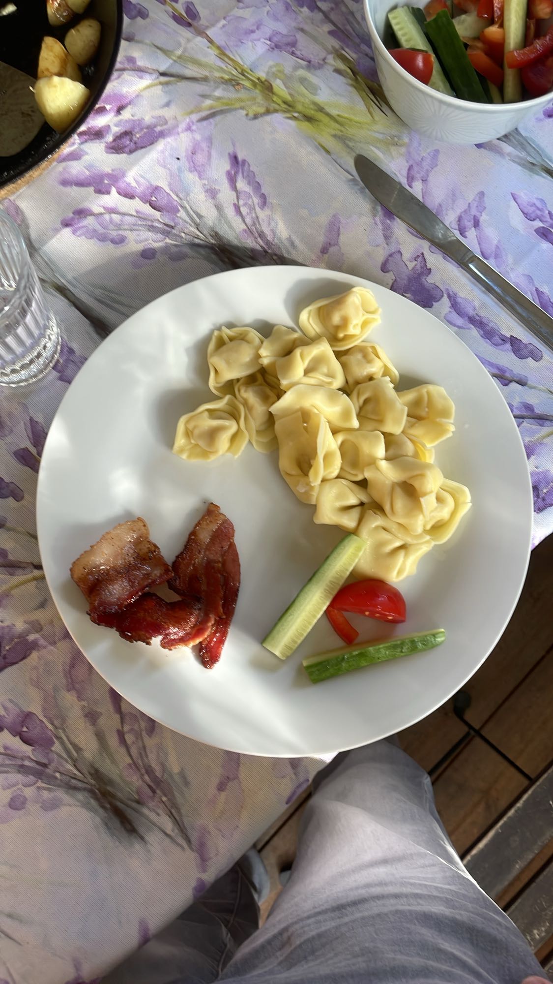 Tortellini med bacon