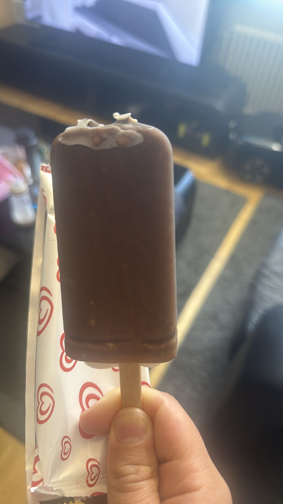 Chokladglass på pinne