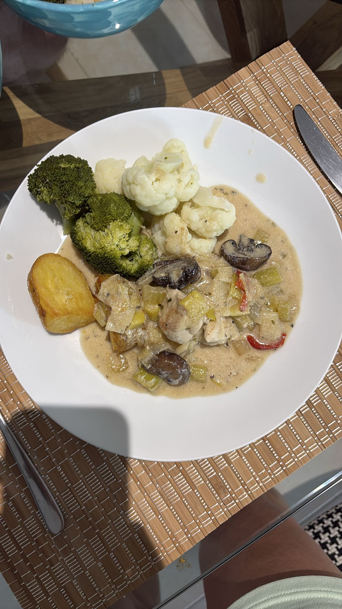 Creamy Chicken Vegetables