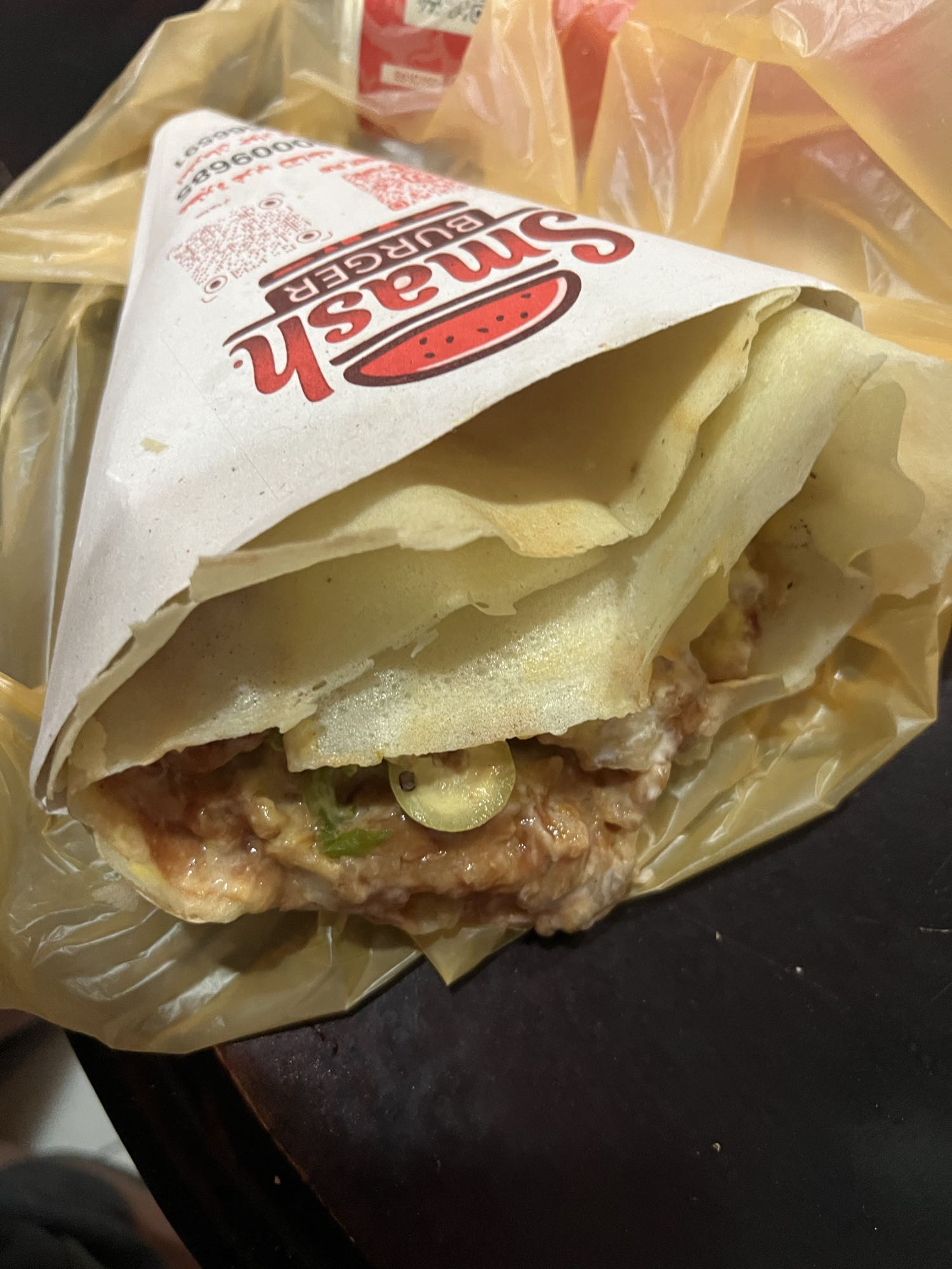 Chicken Burger Crepe
