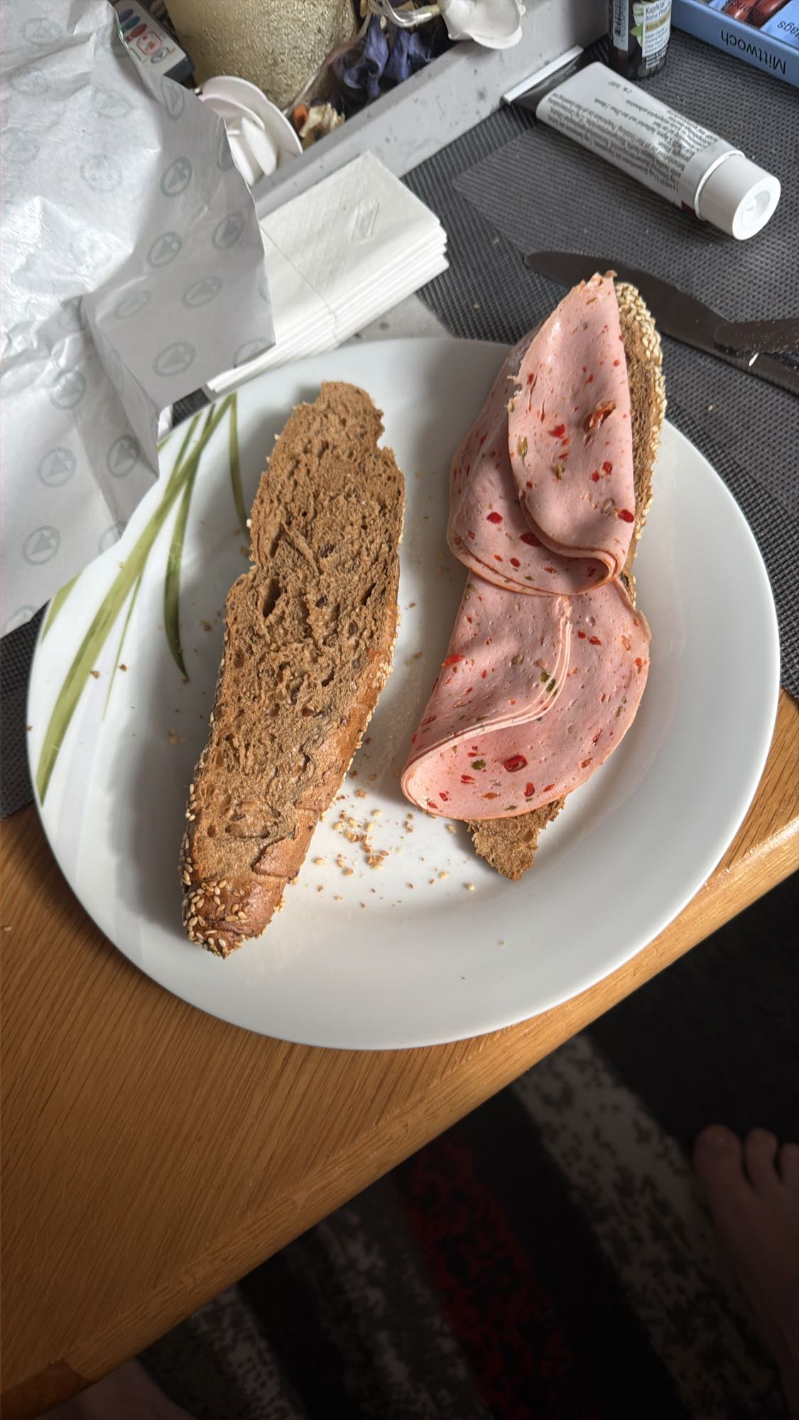 Brot mit Lyoner