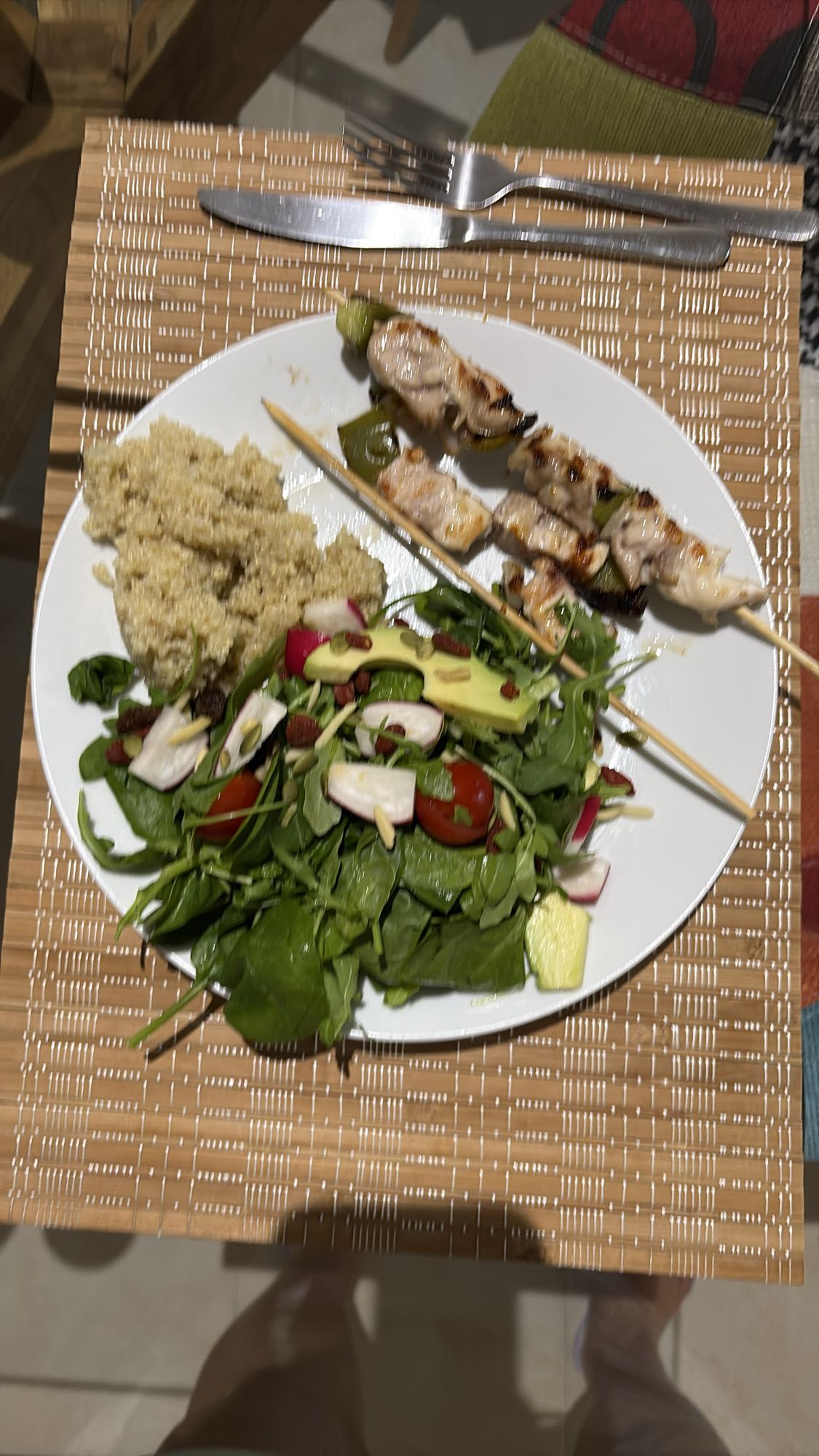 Chicken Skewers Plate
