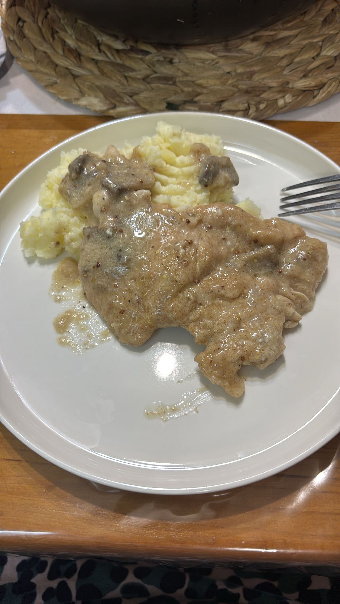 Püré csirkével