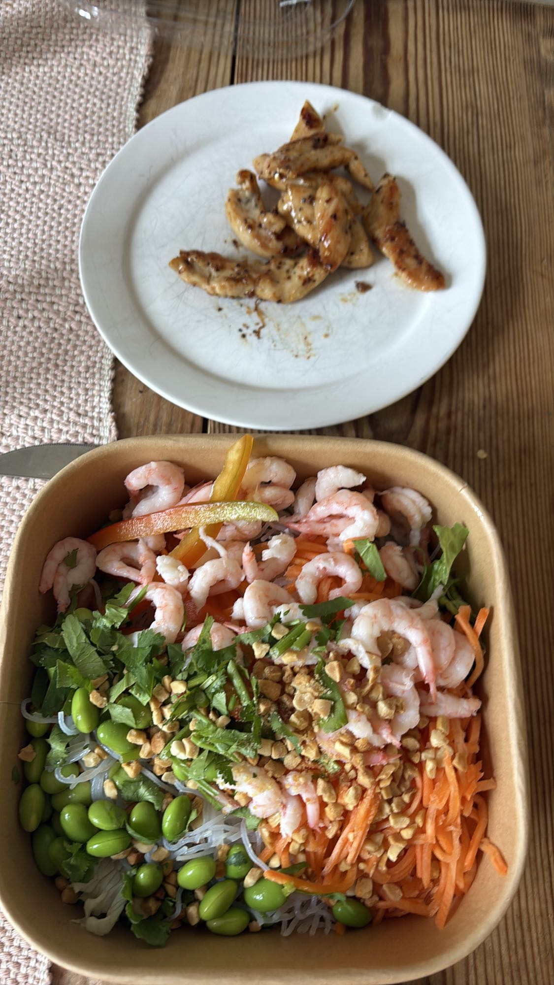 Räksallad med kyckling