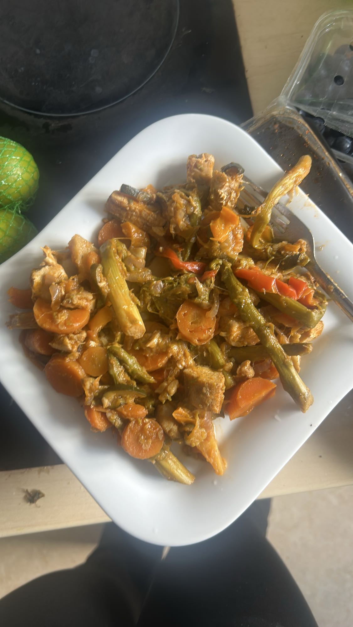 Hähnchen Gemüse Pfanne