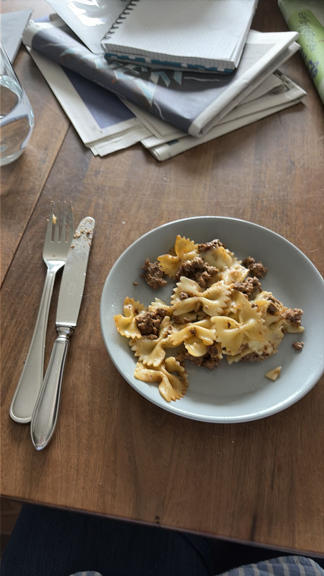Farfalle med köttfärs