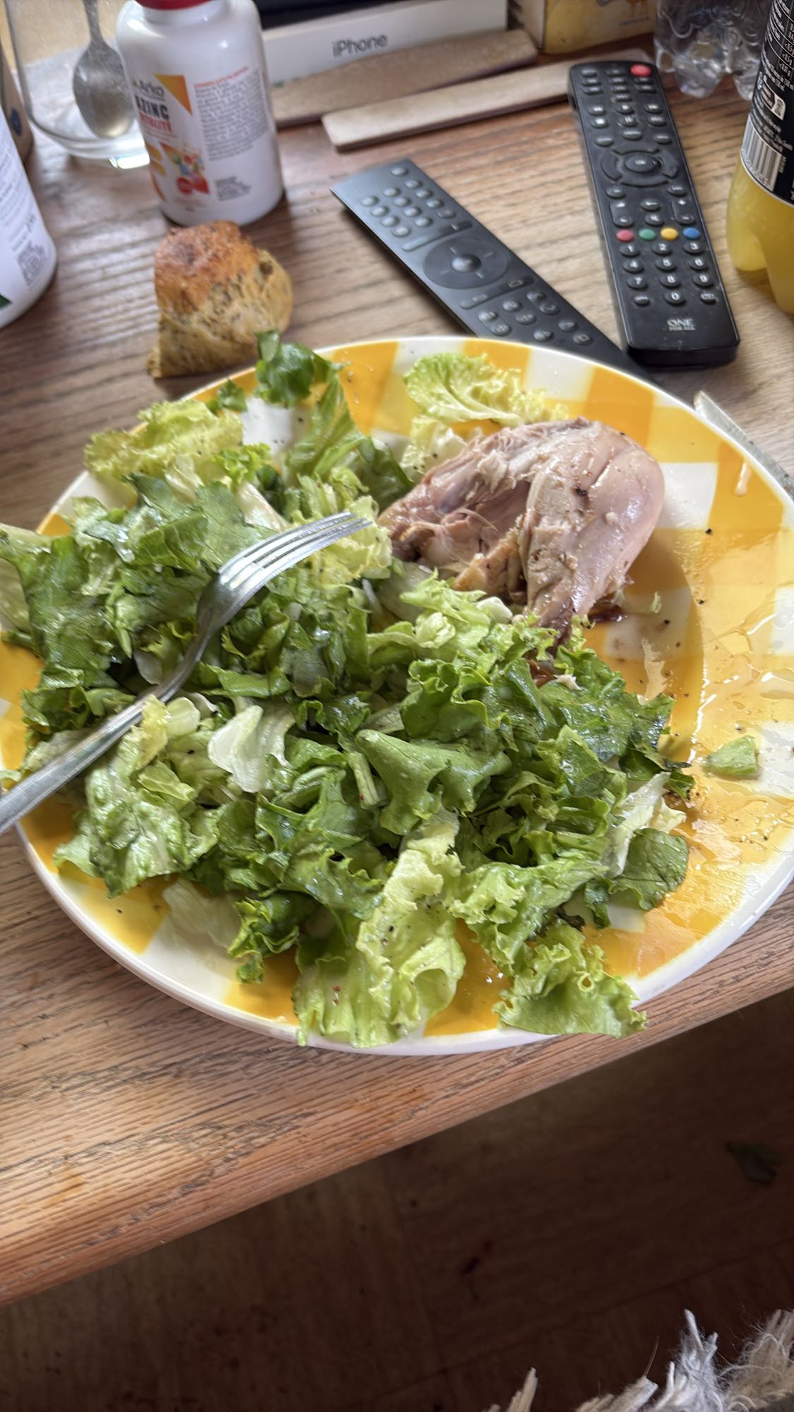 Salade et poulet