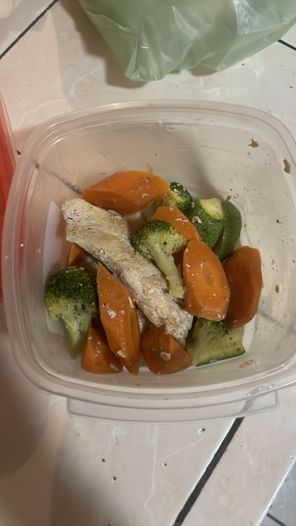 pollo con verduras